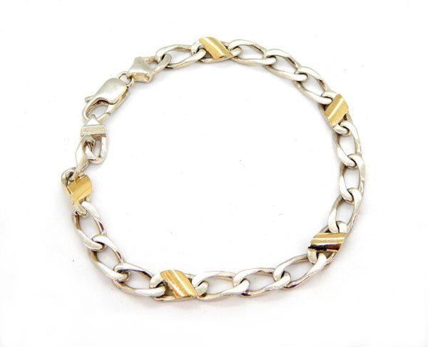 ティファニー フィガロチェーン ブレスレット K18/925コンビ - 安心保証・業界最安値の販売 福助